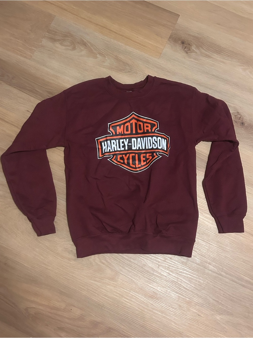 Harley Davidson maroon crewneck